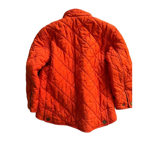 Boys Polo by Ralph Lauren Orange Barn Coat Chore jacket Quilted sz 6 - Picture 7 of 7